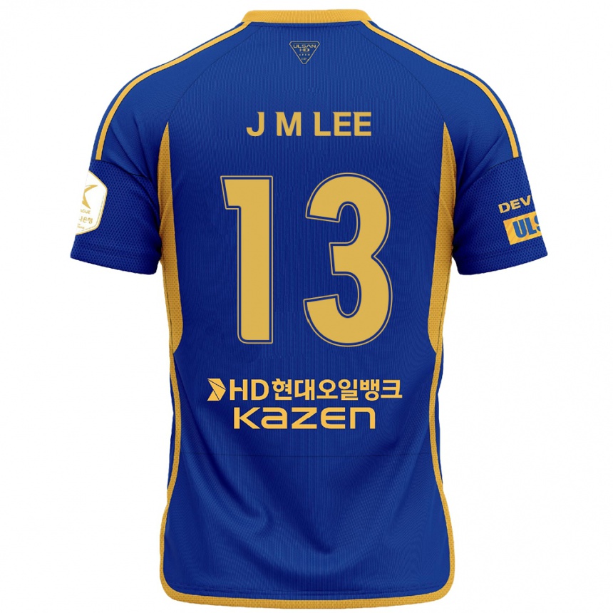 Women Football Myung-Jae Lee #13 Blue Yellow Home Jersey 2024/25 T-Shirt Canada