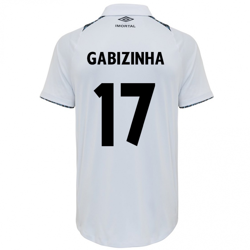 Women Football Gabizinha #17 White Blue Away Jersey 2024/25 T-Shirt Canada