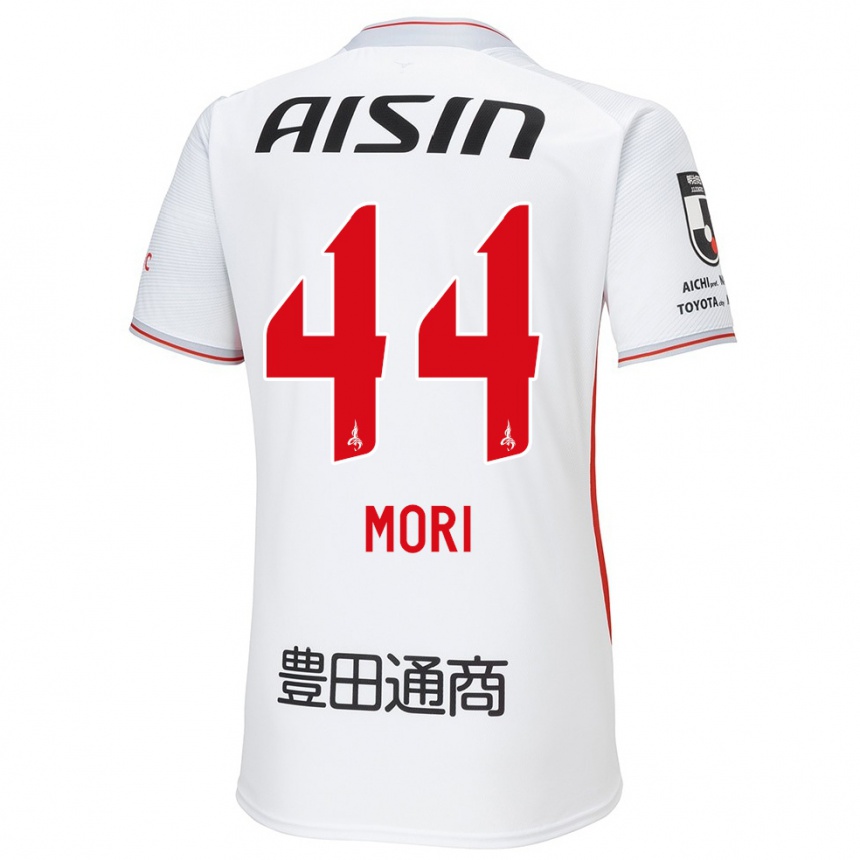 Femme Football Maillot Soichiro Mori #44 Blanc Jaune Rouge Tenues Extérieur 2024/25 Canada