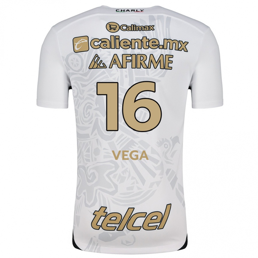 Femme Football Maillot Jesús Vega #16 Blanc Noir Tenues Extérieur 2024/25 Canada