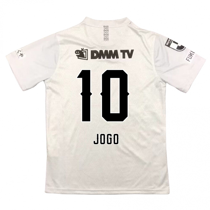 Women Football Hisashi Jogo #10 Gray Black Away Jersey 2024/25 T-Shirt Canada