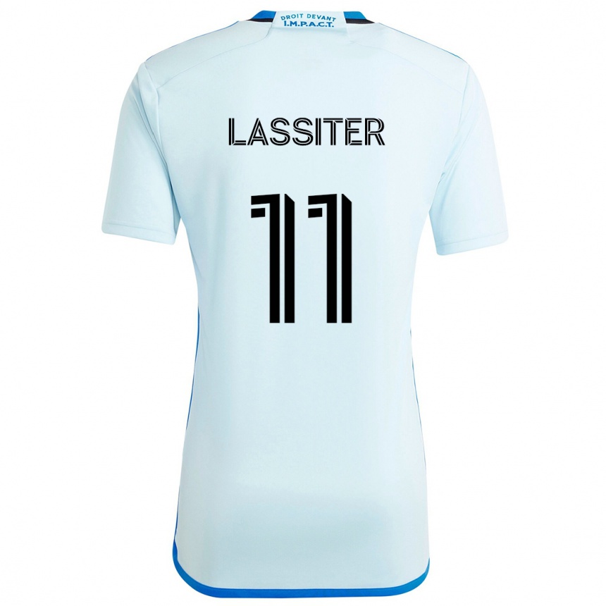 Women Football Ariel Lassiter #11 Ice Blue Away Jersey 2024/25 T-Shirt Canada