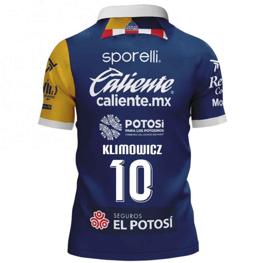 Femme Football Maillot Mateo Klimowicz #10 Bleu Jaune Tenues Extérieur 2024/25 Canada