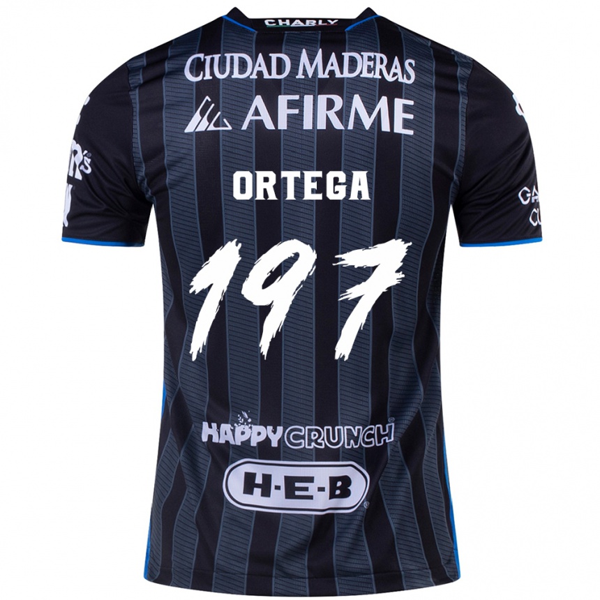 Femme Football Maillot Javier Ortega #197 Blanc Noir Tenues Extérieur 2024/25 Canada