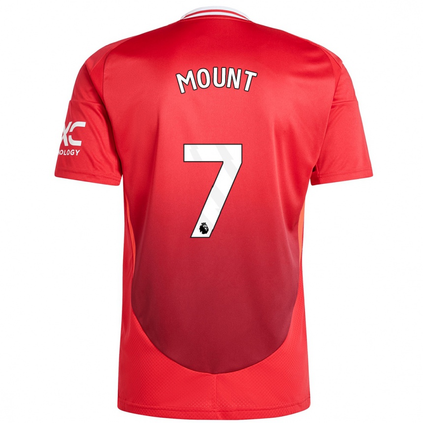 Enfant Football Maillot Mason Mount #7 Rouge Vif Tenues Domicile 2024/25 Canada