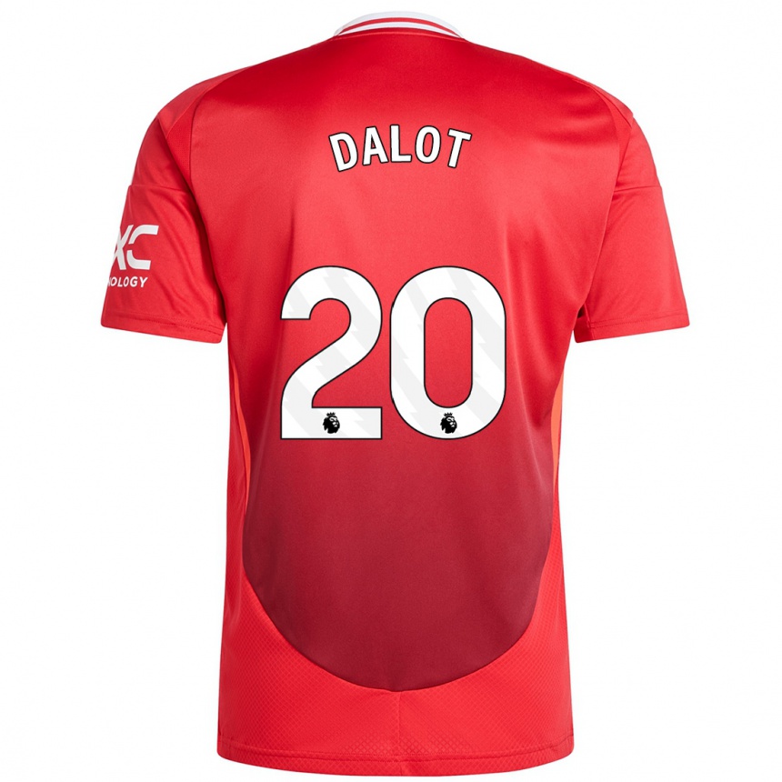 Enfant Football Maillot Diogo Dalot #20 Rouge Vif Tenues Domicile 2024/25 Canada