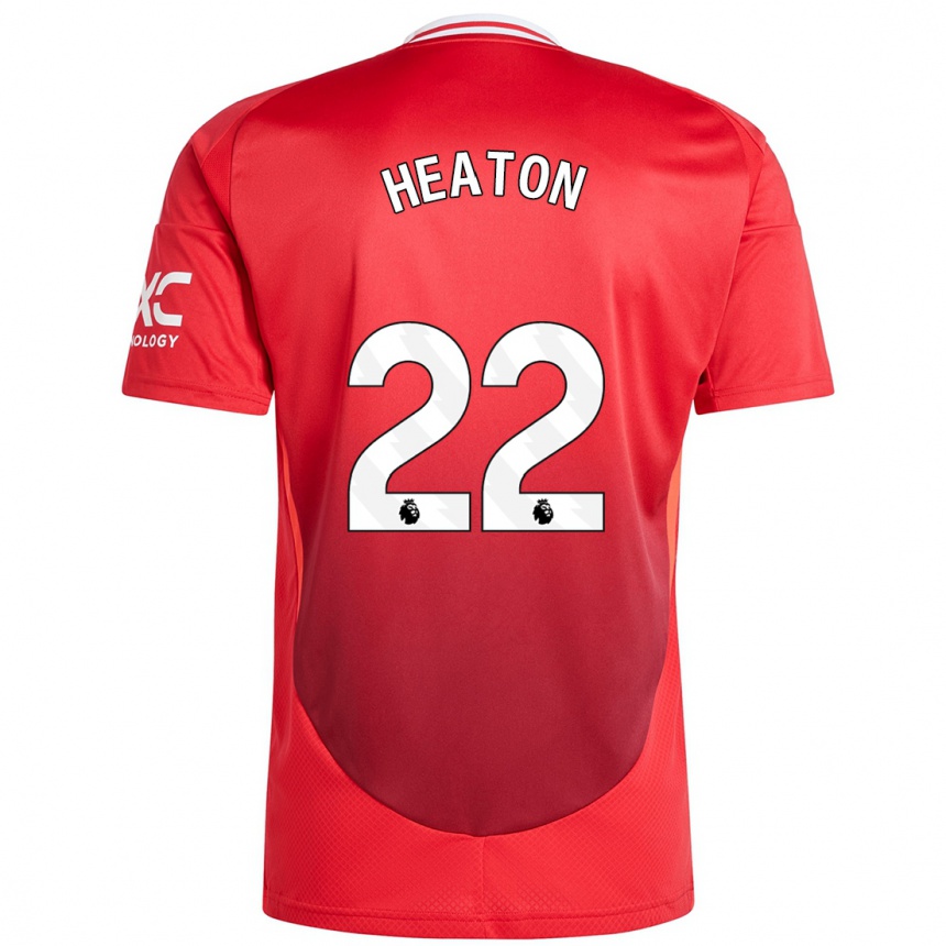 Enfant Football Maillot Tom Heaton #22 Rouge Vif Tenues Domicile 2024/25 Canada