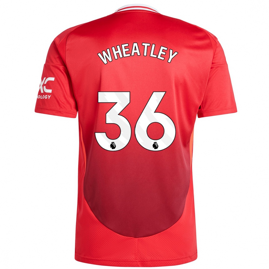 Kids Football Ethan Wheatley #36 Bright Red Home Jersey 2024/25 T-Shirt Canada