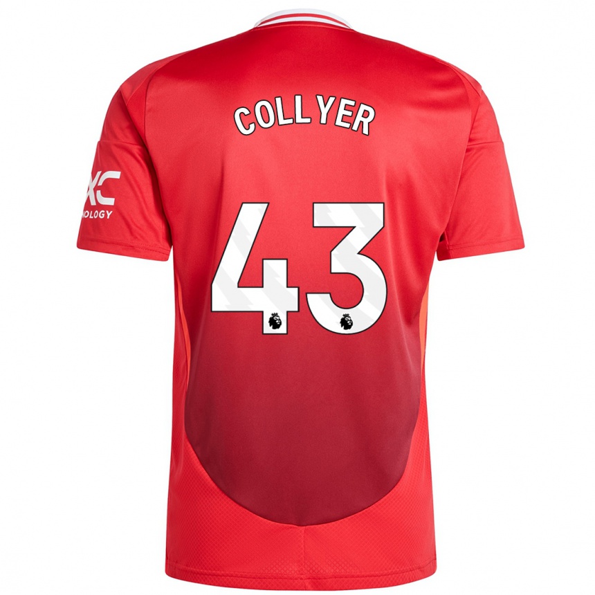 Kids Football Toby Collyer #43 Bright Red Home Jersey 2024/25 T-Shirt Canada