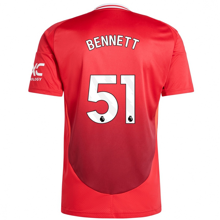 Kids Football Rhys Bennett #51 Bright Red Home Jersey 2024/25 T-Shirt Canada