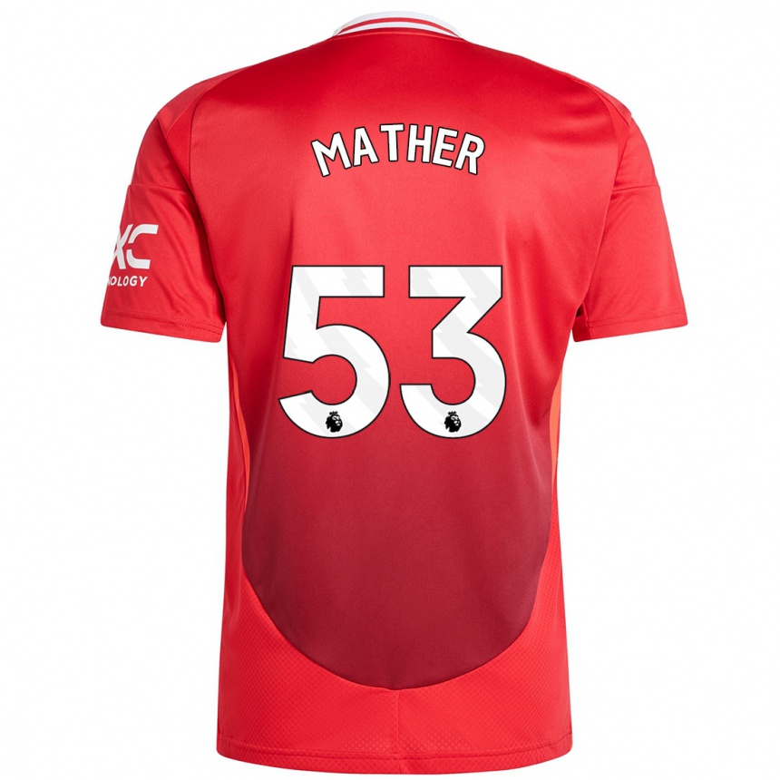 Kids Football Sam Mather #53 Bright Red Home Jersey 2024/25 T-Shirt Canada