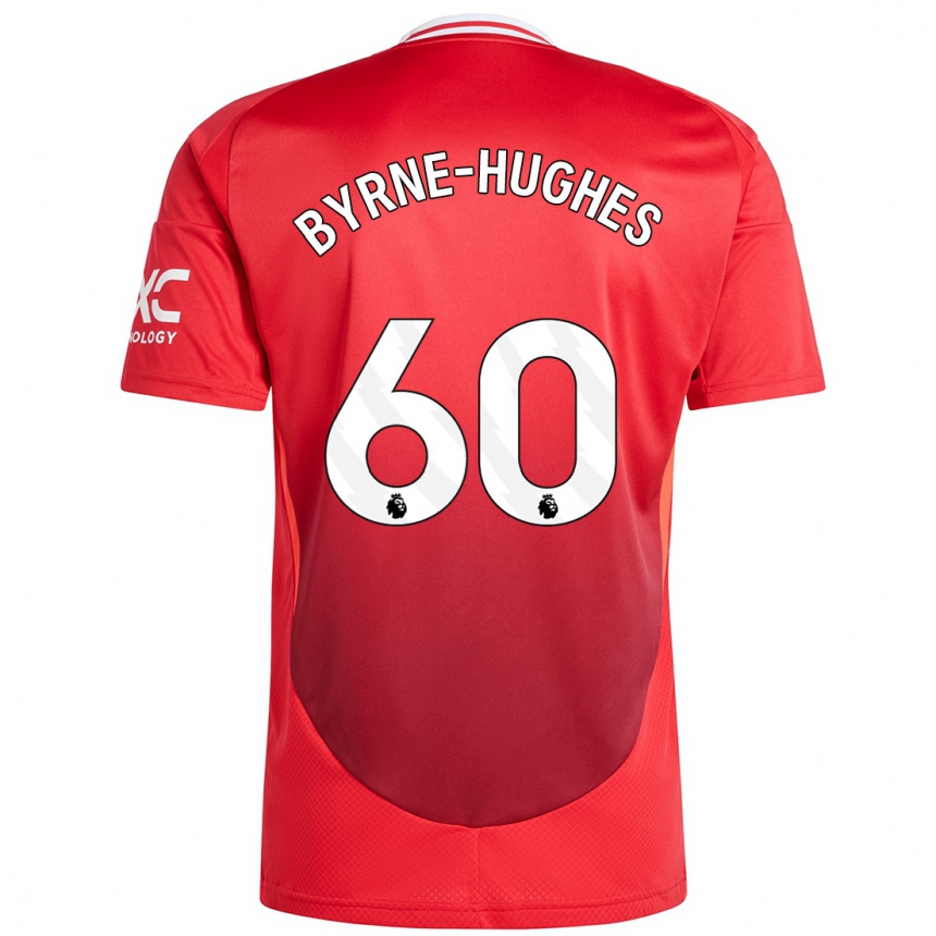 Kids Football Cameron Byrne-Hughes #60 Bright Red Home Jersey 2024/25 T-Shirt Canada