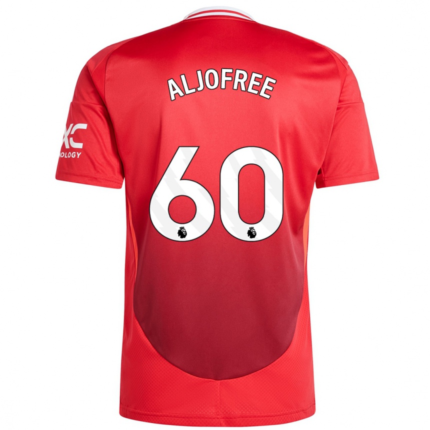 Kids Football Sonny Aljofree #60 Bright Red Home Jersey 2024/25 T-Shirt Canada