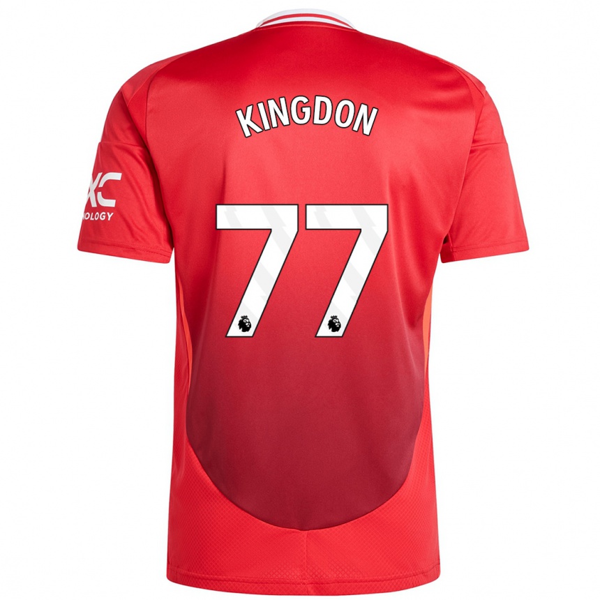 Kids Football Jack Kingdon #77 Bright Red Home Jersey 2024/25 T-Shirt Canada