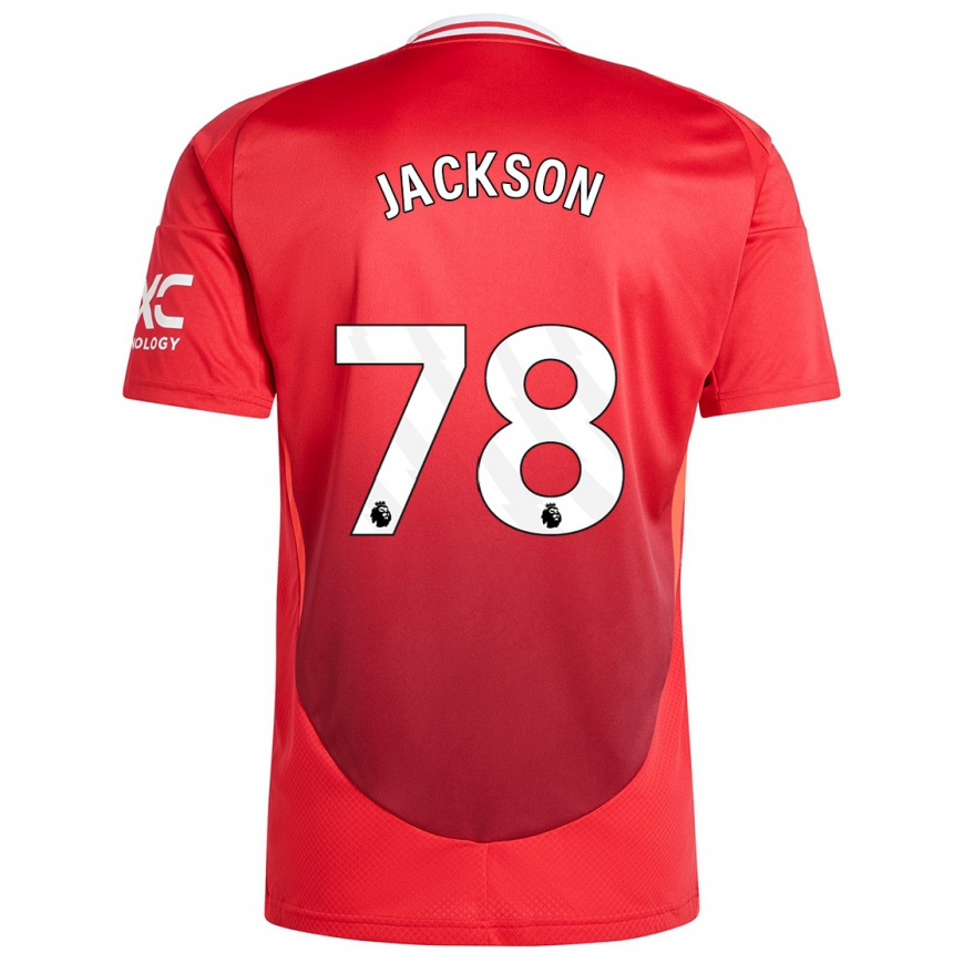 Kids Football Louis Jackson #78 Bright Red Home Jersey 2024/25 T-Shirt Canada