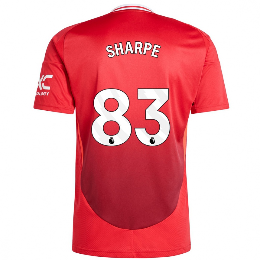 Kids Football Malachi Sharpe #83 Bright Red Home Jersey 2024/25 T-Shirt Canada