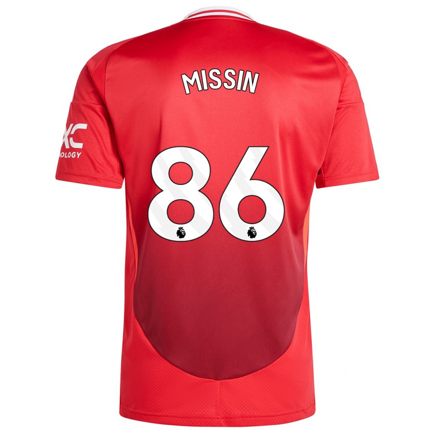 Kids Football Ashton Missin #86 Bright Red Home Jersey 2024/25 T-Shirt Canada