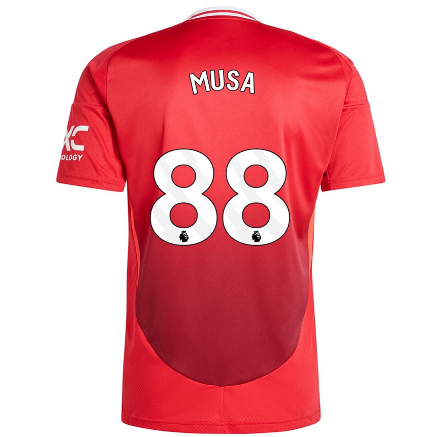 Kids Football Victor Musa #88 Bright Red Home Jersey 2024/25 T-Shirt Canada