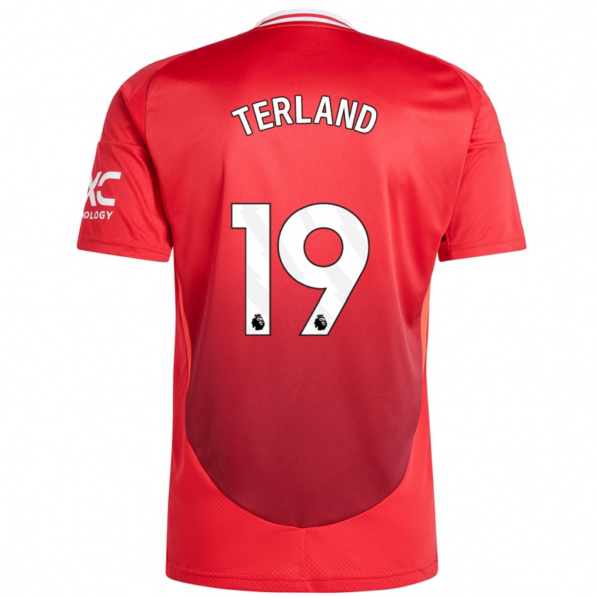 Enfant Football Maillot Elisabeth Terland #19 Rouge Vif Tenues Domicile 2024/25 Canada