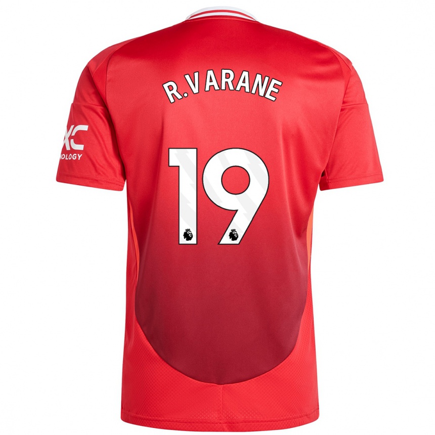 Enfant Football Maillot Raphael Varane #19 Rouge Vif Tenues Domicile 2024/25 Canada