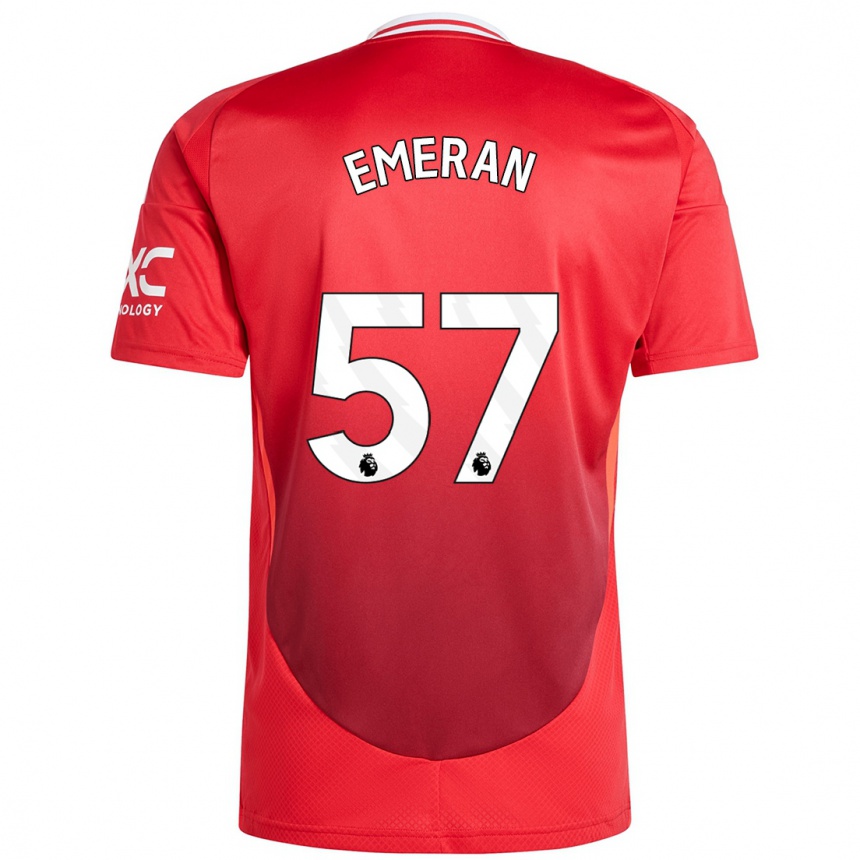 Enfant Football Maillot Noam Emeran #57 Rouge Vif Tenues Domicile 2024/25 Canada