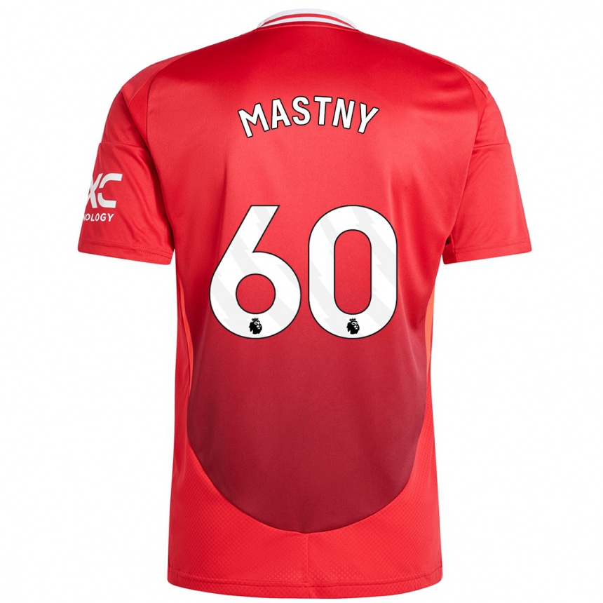 Kids Football Ondrej Mastny #60 Bright Red Home Jersey 2024/25 T-Shirt Canada