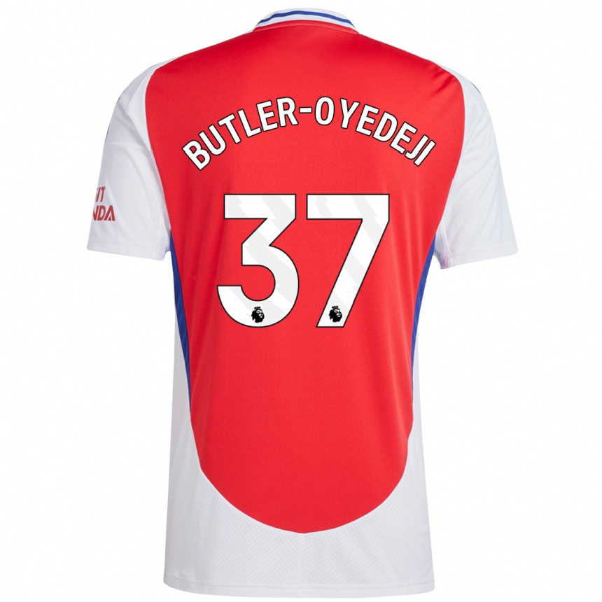 Enfant Football Maillot Nathan Butler-Oyedeji #37 Rouge Blanc Tenues Domicile 2024/25 Canada