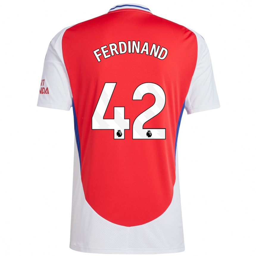 Enfant Football Maillot Seb Ferdinand #42 Rouge Blanc Tenues Domicile 2024/25 Canada