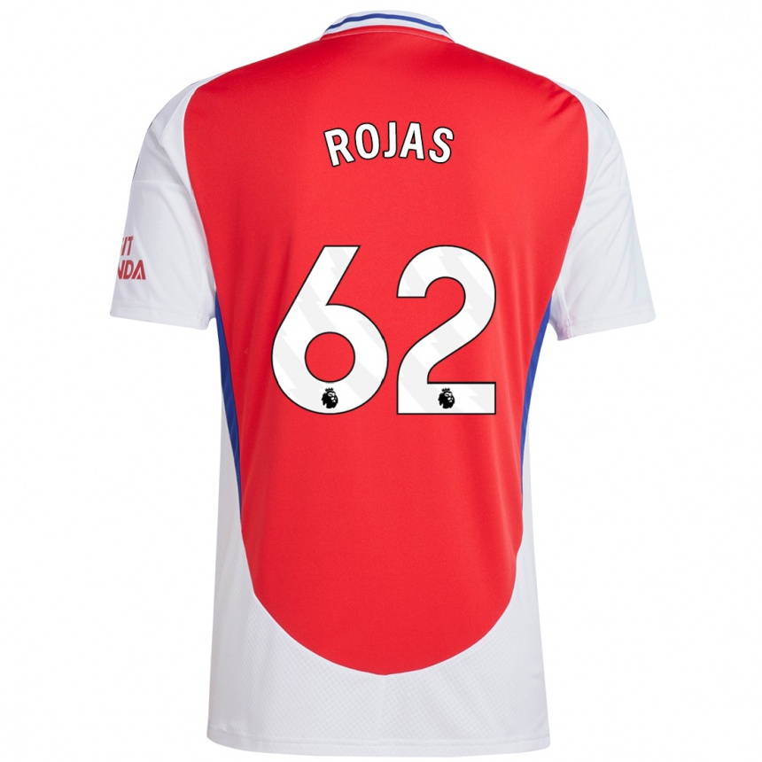 Kids Football Alexei Rojas #62 Red White Home Jersey 2024/25 T-Shirt Canada