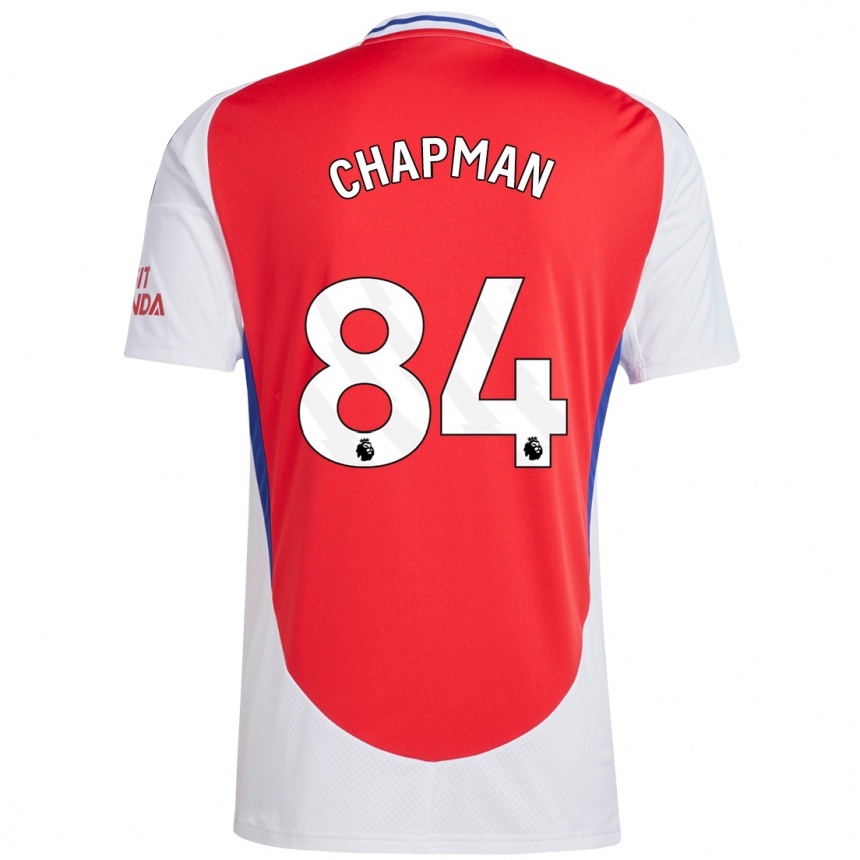 Enfant Football Maillot Samuel Chapman #84 Rouge Blanc Tenues Domicile 2024/25 Canada