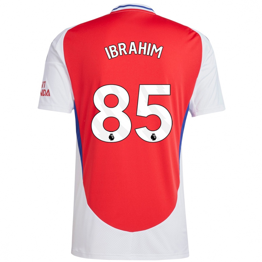 Enfant Football Maillot Ife Ibrahim #85 Rouge Blanc Tenues Domicile 2024/25 Canada