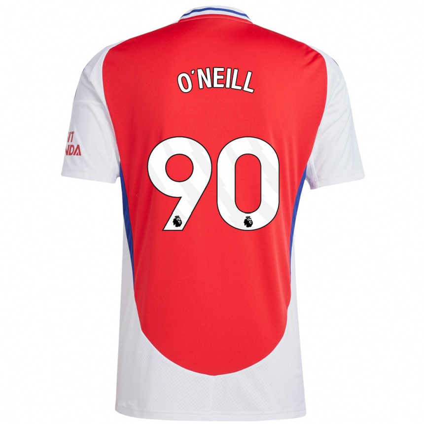 Enfant Football Maillot Ceadach O'neill #90 Rouge Blanc Tenues Domicile 2024/25 Canada