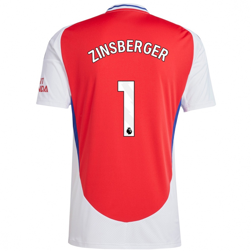 Enfant Football Maillot Manuela Zinsberger #1 Rouge Blanc Tenues Domicile 2024/25 Canada