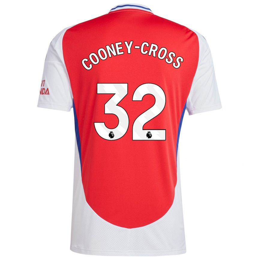 Enfant Football Maillot Kyra Cooney-Cross #32 Rouge Blanc Tenues Domicile 2024/25 Canada