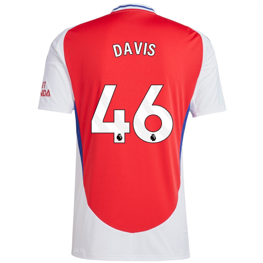 Enfant Football Maillot Timi Davis #46 Rouge Blanc Tenues Domicile 2024/25 Canada