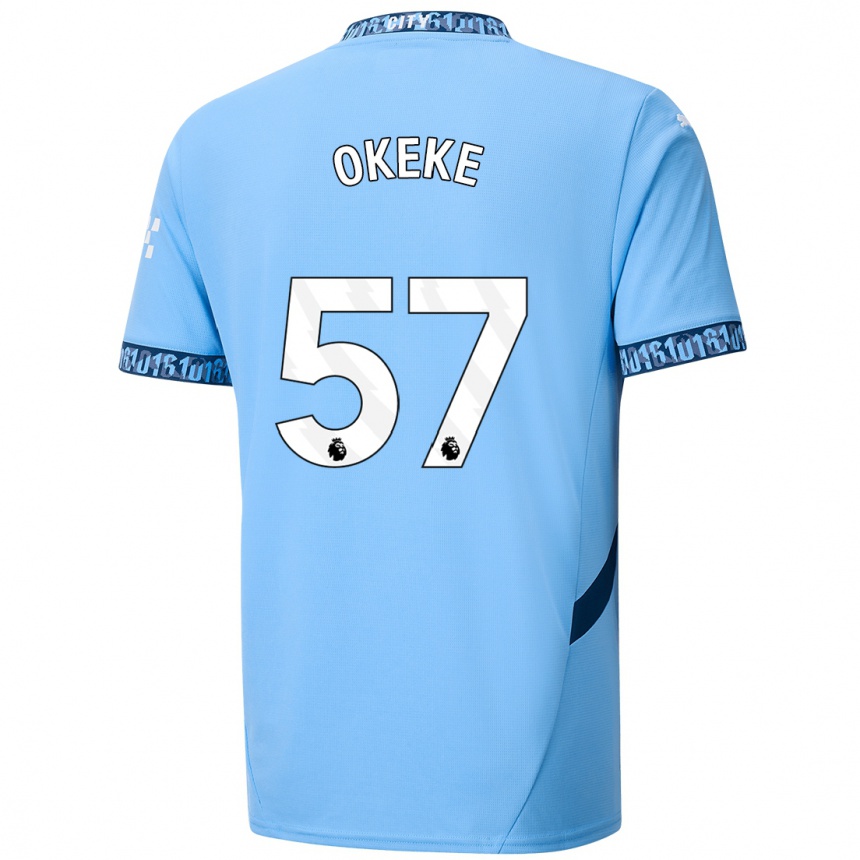 Enfant Football Maillot Michael Okeke #57 Bleu Marine Tenues Domicile 2024/25 Canada