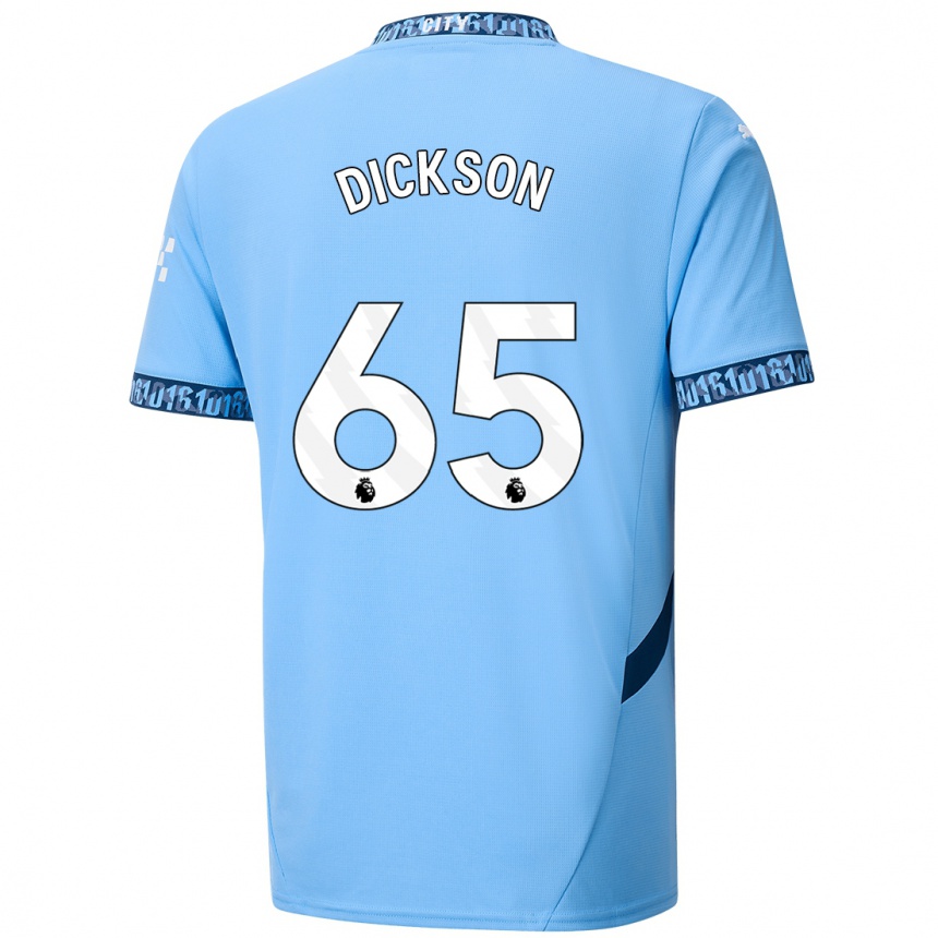 Kids Football Will Dickson #65 Navy Blue Home Jersey 2024/25 T-Shirt Canada