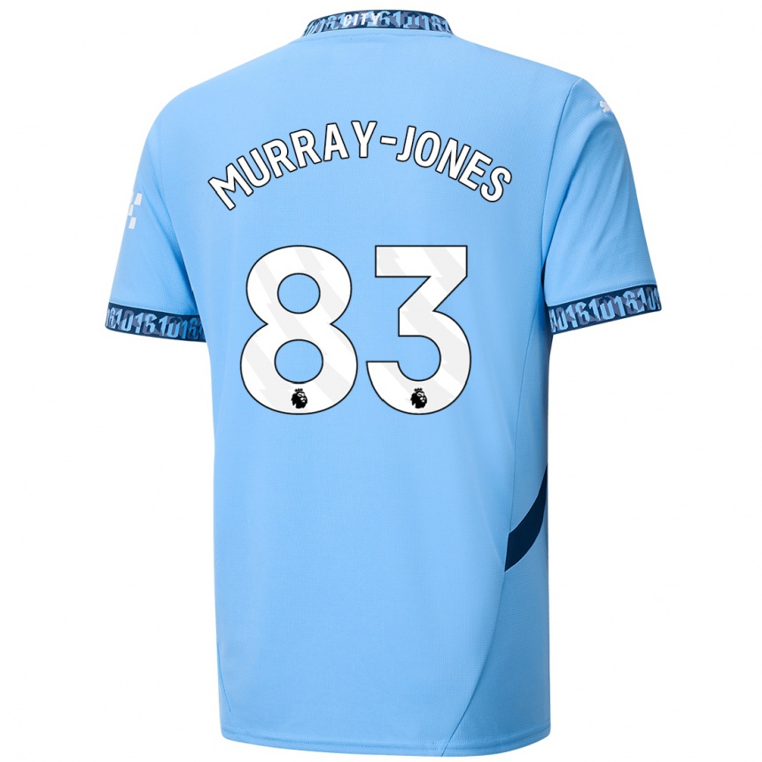 Enfant Football Maillot George Murray-Jones #83 Bleu Marine Tenues Domicile 2024/25 Canada