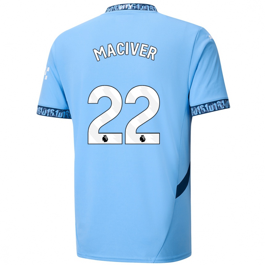 Enfant Football Maillot Sandy Maciver #22 Bleu Marine Tenues Domicile 2024/25 Canada