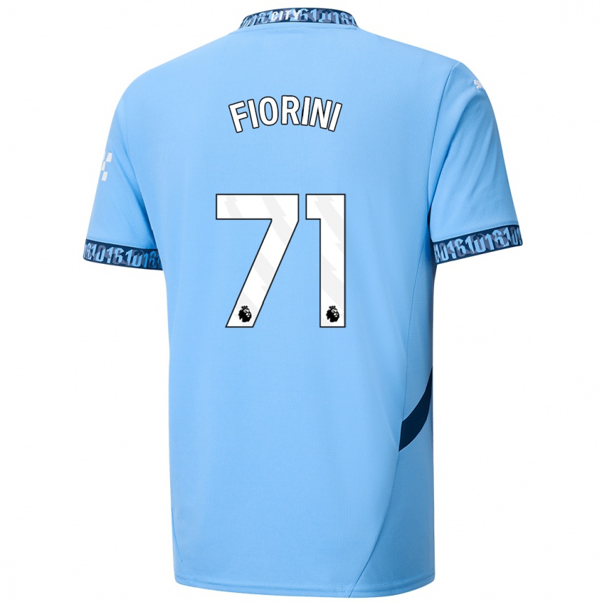 Enfant Football Maillot Lewis Fiorini #71 Bleu Marine Tenues Domicile 2024/25 Canada