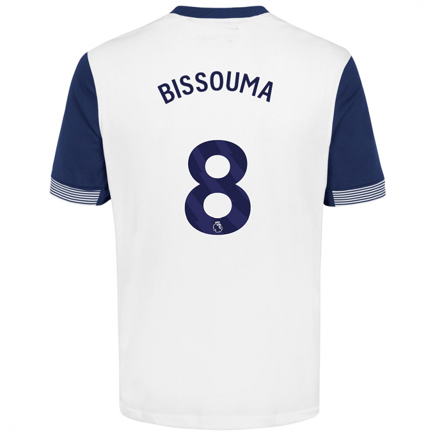 Enfant Football Maillot Yves Bissouma #8 Blanc Bleu Tenues Domicile 2024/25 Canada