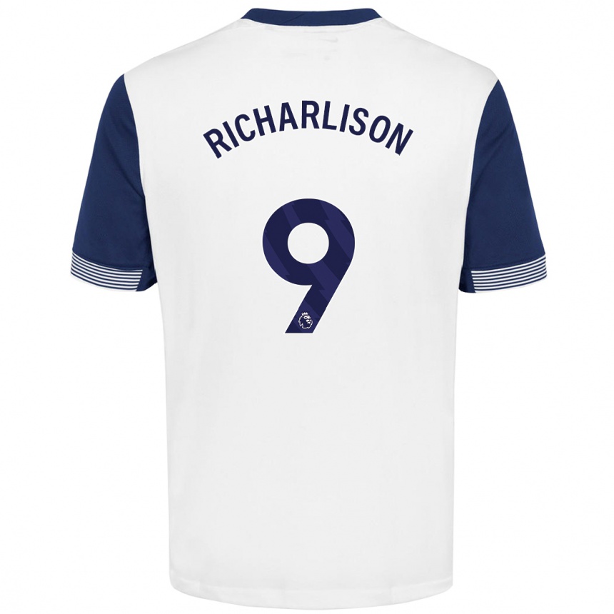 Enfant Football Maillot Richarlison #9 Blanc Bleu Tenues Domicile 2024/25 Canada