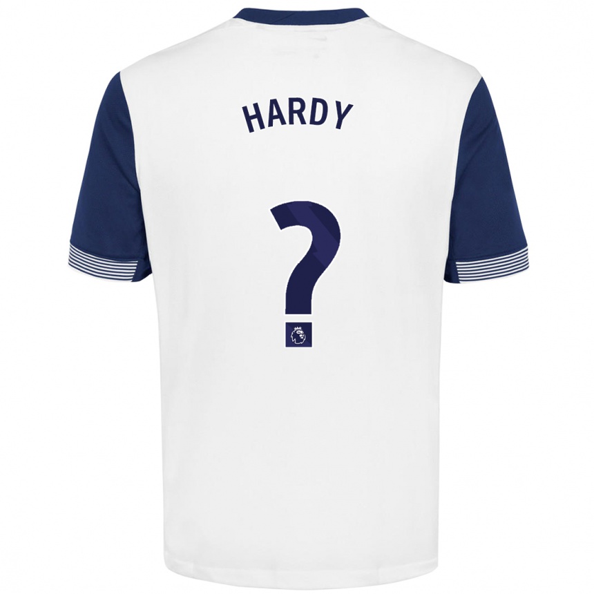 Kids Football Malachi Hardy #0 White Blue Home Jersey 2024/25 T-Shirt Canada