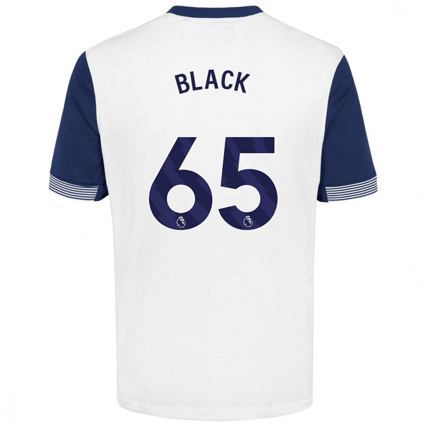 Enfant Football Maillot Leo Black #65 Blanc Bleu Tenues Domicile 2024/25 Canada