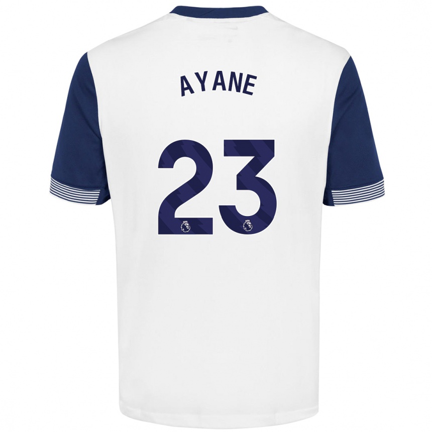 Enfant Football Maillot Rosella Ayane #23 Blanc Bleu Tenues Domicile 2024/25 Canada