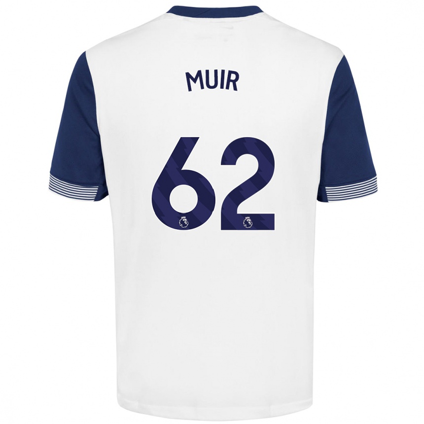 Enfant Football Maillot Marqes Muir #62 Blanc Bleu Tenues Domicile 2024/25 Canada