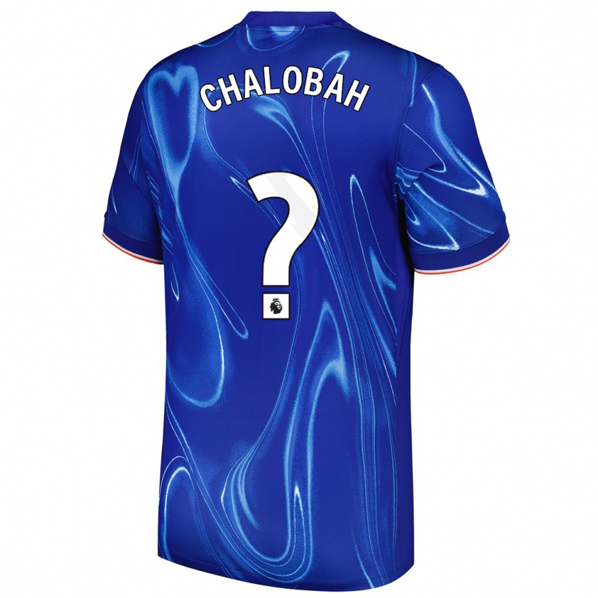 Enfant Football Maillot Trevoh Chalobah #0 Bleu Blanc Tenues Domicile 2024/25 Canada