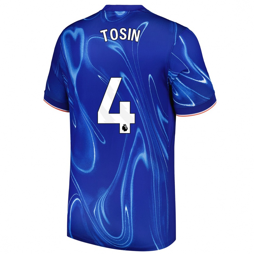 Kids Football Tosin Adarabioyo #4 Blue White Home Jersey 2024/25 T-Shirt Canada