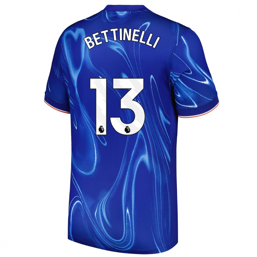 Enfant Football Maillot Marcus Bettinelli #13 Bleu Blanc Tenues Domicile 2024/25 Canada