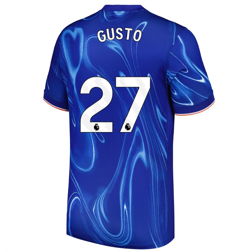 Kids Football Malo Gusto #27 Blue White Home Jersey 2024/25 T-Shirt Canada